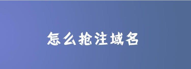 抢注域名平台