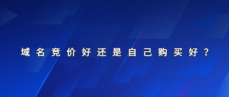 域名竞价好还是自己购买域名好
