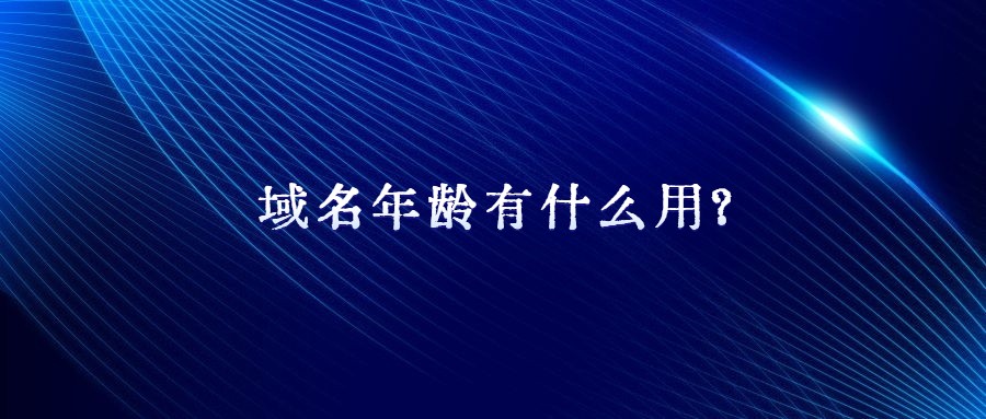 域名年龄有什么用？