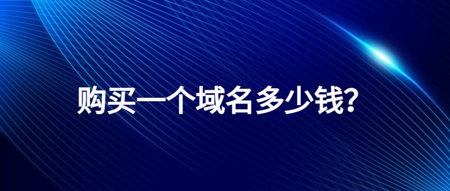 购买一个域名多少钱