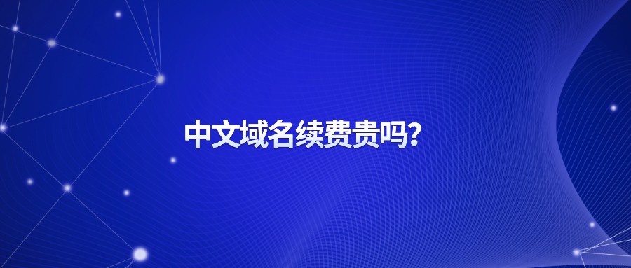中文域名续费