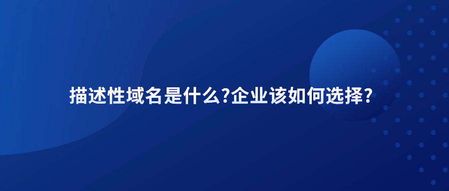描述性域名
