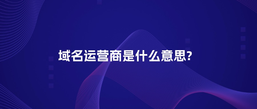 域名运营商