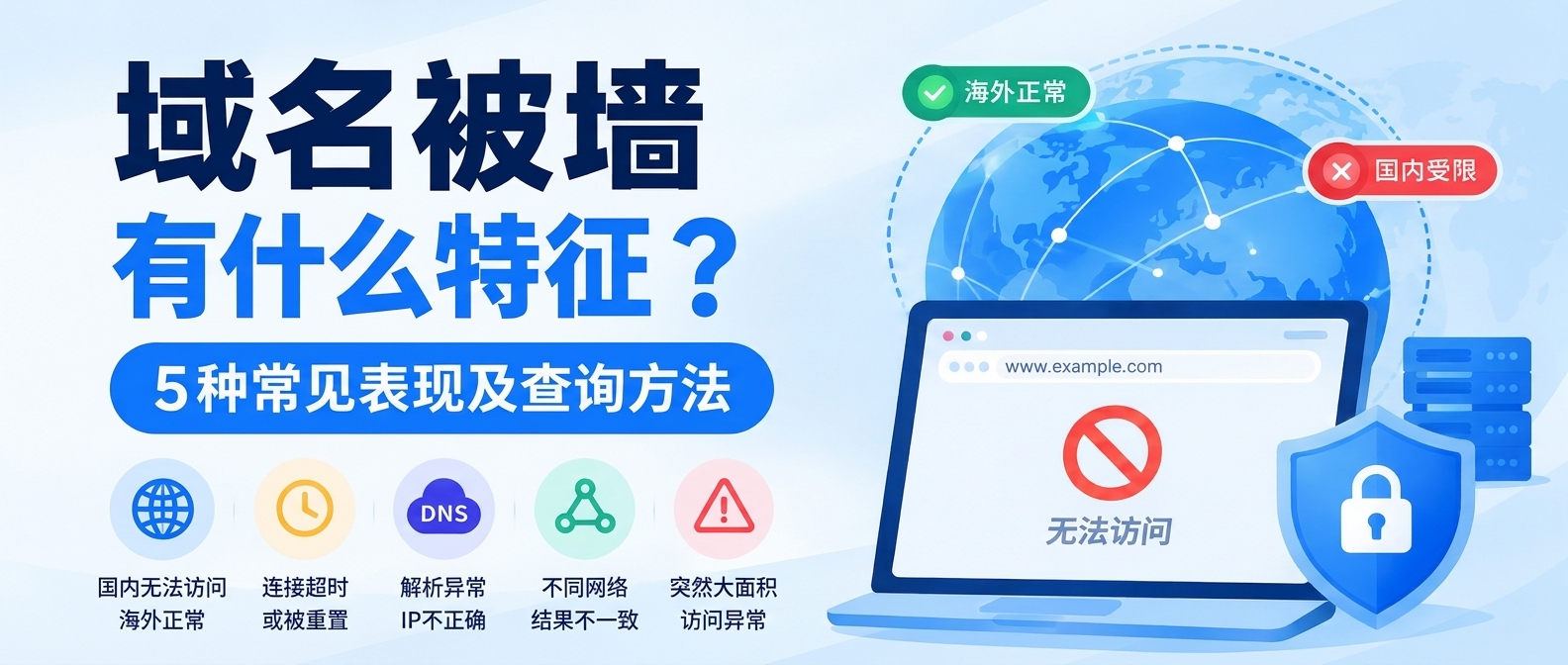 域名被墙有哪些特征