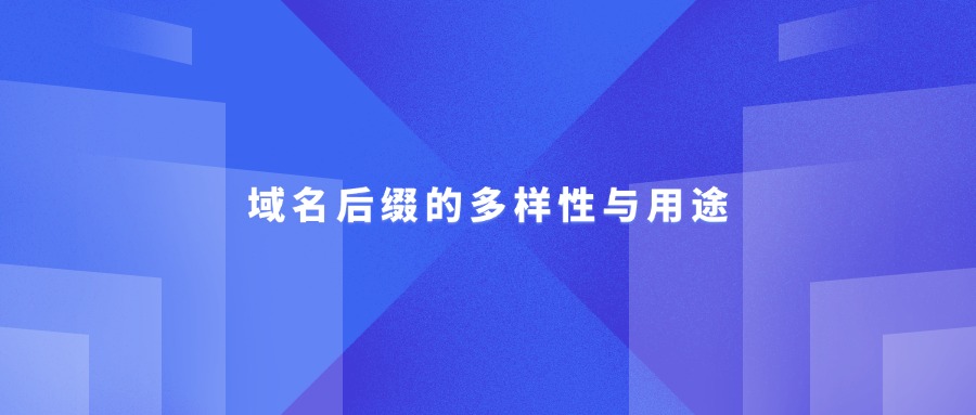 域名后缀的多样性与用途
