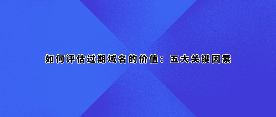 过期域名价值评估