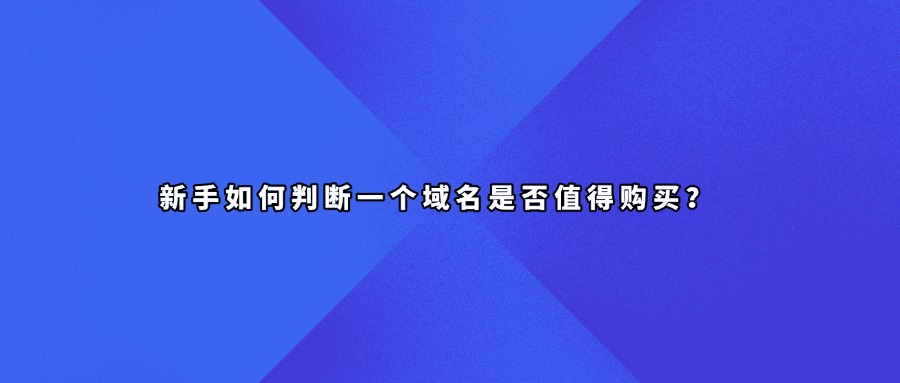 新手购买域名