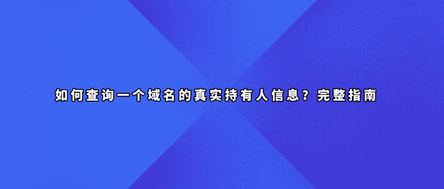 域名持有人查询