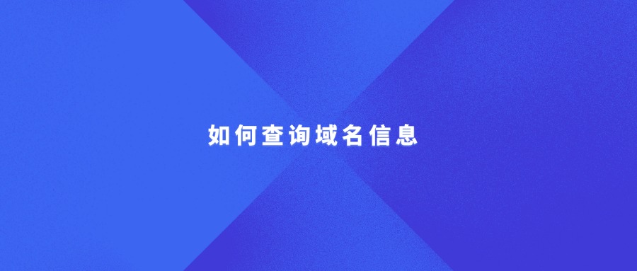 查询域名信息