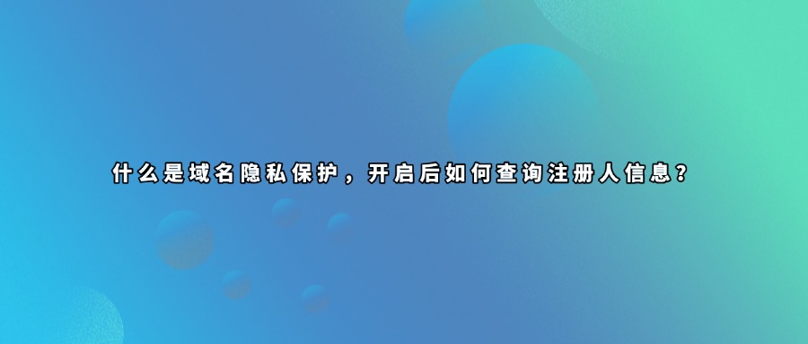 域名信息查询