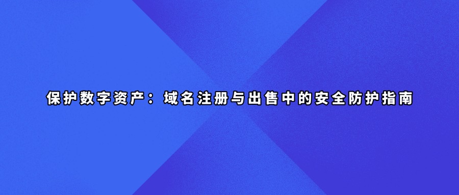 保护数字资产：域名注册与出售中的安全防护指南