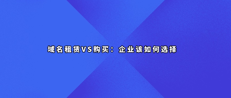 域名租赁与域名购买